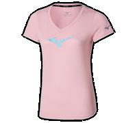 Mizuno Core Runbird Tee Bleached Mauve Donna TagliaM