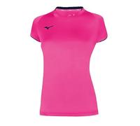 Mizuno Core SS Tee - Maglietta da Donna, Donna, 1 Camicetta., 32EA7202, Rosa/Blu (Pink Fluo/Navy), 3XL