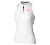 Mizuno Daybreakers Printed Canottiera Donna-Bianco,Blu Chiaro in bianco, Taglia: M