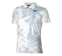 Mizuno Daybreakers Shadow Polo Uomini-Bianco,Grigio in bianco, Taglia: L