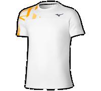 Mizuno Daybreakers Shadow Short Sleeve Tee Bianco / Citrus Uomo TagliaS