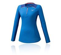 Mizuno Dry Aeroflow Hz - Maglia a Maniche Lunghe, da Donna, Colore: Blu Princess