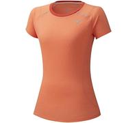 Mizuno Dry Aeroflow Tee Maglietta a Maniche Corte Donna, Donna, Maglietta a Maniche Corte, J2GA0713, Fusion Coral, S