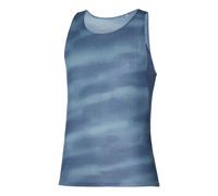 Mizuno DryAeroFlow Graphic Camicia Da Corsa Uomini-Blu,Blu Chiaro