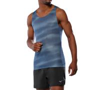Mizuno Dryaeroflow Graphic Sleeveless T-shirt Blu M Uomo