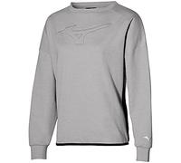 Mizuno - Felpa da Donna Athletic Grigio S