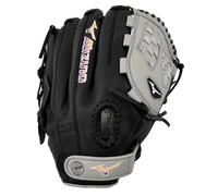 Mizuno Franchise Fastpitch, Guanto Palla Donna, Tartan Web-Grigio/Nero, 12" | Infield/Pitcher