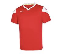 Mizuno Game Shirt Runbird Jr - Maglietta Unisex Bambino, Unisex - Bimbi 0-24, 1 Camicetta., P2EA7900, Rosso/Bianco, 14 Anni