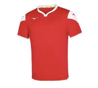 Mizuno Game Shirt Runbird - Maglietta da Uomo, Uomo, Maglietta, P2EA750062, Rosso/Bianco, XL