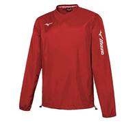 Mizuno Giacca Antipioggia Sendai Trad, Rosso, S Unisex-Adulto