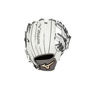 Mizuno GPE1175F1 Mizuno Prime Elite - Guanto da softball per campo o lanciatore a lancio rapido, 11,75 pollici, lancio a mano destra, colore: bianco e grigio