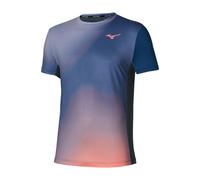 Mizuno Tennis Graphic Short Sleeve T-shirt Blu XL Uomo