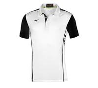Mizuno Hex Rect Polo Polo da Uomo, Uomo, Polo, 62EA7001, White/Black (Bianco, Nero), S
