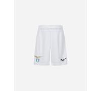 Mizuno Lazio Home 25-26 Jr - Pantaloncini Calcio Ufficiali - Bianco 128CM