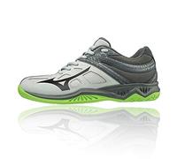 Mizuno Lightning Star Z5 Junior Scarpe da pallavolo, Unisex, 0, Grigio High Rise Nero Verde Gecko 37, 32.5