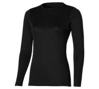 Mizuno Maglia termica Breath Thermo Round-Neck Nera da Donna M Nero