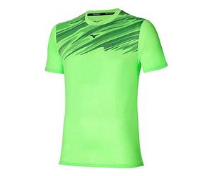 Mizuno Maglietta Core Graphic Tee da Uomo, Verde Chiaro, M, Verde Chiaro, M