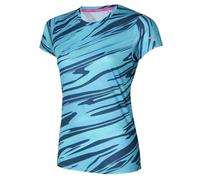 Mizuno Maglietta Grafica Impulse Core T-Shirt, Maui Blu, M Donna