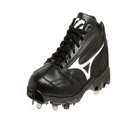 Mizuno Men's 9-Spike Classic Mid G4 Cleat,Black/White,8 M