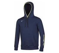 Mizuno Mizuno Sweat Hoodie Navy XL Uomo, Blu Marino
