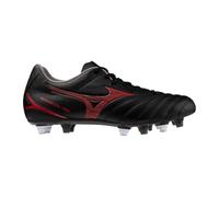 Mizuno Monarcida Neo III Select Mix, Scarpa da Calcio Uomo con Fondo Misto (Nero/Rosso, Sistema Taglie Calzature EU, Adulto, Numero, Media, 46)