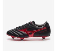 Mizuno Morelia II Club Si, Scarpe da Calcio per Terreni Bagnati (Black/Red, Sistema Taglie Calzature EU, Adulto, Numero, Media, 42)