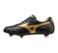 Mizuno Morelia II Club Si, Calcio Unisex-Adulto, Nero Oro Ombra Scuro, 40.5 EU