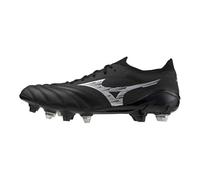 Mizuno Morelia IV Mix Soft Ground - Scarpe da Rugby da Uomo, Nero Argento, 44.5 EU
