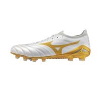 Mizuno MORELIA NEO IVβ JAPAN Scarpe da calcio Bianco/MP Oro/Cool Gray 3C Donna/Uomo Taglia39