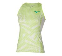 Mizuno Mugen Printed Canottiera Donna in lime, Taglia: L