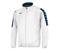 Mizuno Nara Interlock Track Jacket Jr - Giacca Unisex Bambino, Unisex - Bimbi 0-24, Giacca, 32FC9B01, Bianco, 6 Años