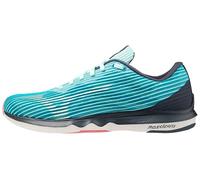 Mizuno Ombra d'onda 4 (W), Scarpe da Running Donna, Verde Acqua, Bianco, Blu (Bleached Aqua Snowwhite Ombre Blue), 41 EU