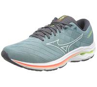 Mizuno Onda Ispirare 18, Scarpe da ginnastica Uomo, Smokeb Bianco Neonflame, 42 EU