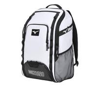 Mizuno Organizer unisex 26 zaino da baseball/softball, bianco