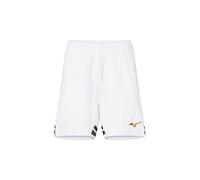 Mizuno Pantaloncini da Tennis retrò da Uomo, Bianco, S, Bianco, S
