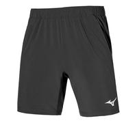 MIZUNO TENNIS 8 IN FLEX SHORT - S - BLACK
