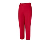 Mizuno - Pantaloni Softball da Donna con Cintura a Vita Bassa, da Donna, Donna, 350150.1010.06.L, Rosso, L