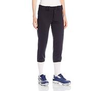 Mizuno - Pantaloni Softball da Donna con Cintura a Vita Bassa, da Donna, Donna, 350150.9090.06.L, Nero, L