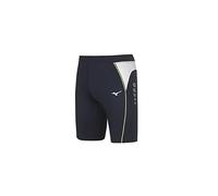 Mizuno Premium Mid Tight - Leggings da Uomo, Uomo, Maglie, U2EB700214, Navy/White (Blu Navy, Bianco), S