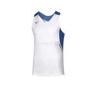 Mizuno Premium Singlet Canottiera Uomo, Uomo, Maglietta Senza Maniche, U2EA700172, Bianco/Blu Reale, M