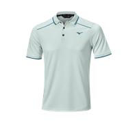 Mizuno Rib Knitted Short Sleeve Polo Shirt Pale Blu Uomo TagliaS