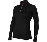 Mizuno Running Maglia Termica da Donna Breath Thermo 1/2 con Zip, Taglia XL, Colore: Nero