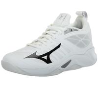 Mizuno Scarpe da pallavolo Wave Dimension Donna, Bianco/nero, 40.5 EU