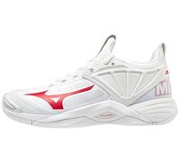 Mizuno Scarpe da pallavolo Wave Momentum 2 da Donna, Bianco/Rosso, 41 EU