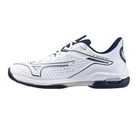 Mizuno Scarpe da tennis Wave Exceed Tour 6 Cc Uomo, Bianco/Blu Vestito, 40.5 EU