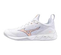 Mizuno Scarpe Pallavolo Donna, Bianco Navy Pesca, 42 EU