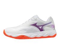 Mizuno Wave Enforce Court 2 CC White/Dahlia/Sunstone da Donna 40.5 Bianco