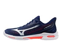 Scarpe Mizuno Wave Exceed Tour 7 Blu/Bianco/Lava Uomo - TERRA BATTUTA