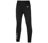 Mizuno Sendai Train Pant Jr - Pantaloni Lunghi Unisex per Bambino, Unisex - Bimbi 0-24, Pantaloni Lunghi., 32ED9945, Nero/Bianco, 10 Anni
