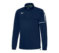 Mizuno Sendai Train Top Jr - Top a Maniche Lunghe, Unisex, per Bambino, Unisex - Bimbi 0-24, 32EC9940, Navy, 8 Anni
